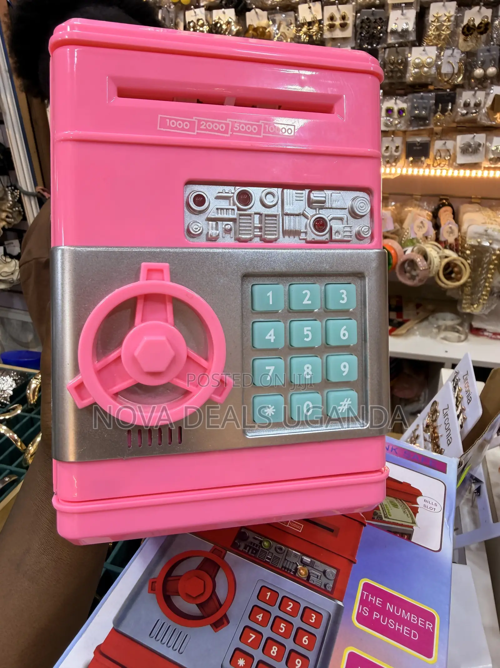 Portable Number Piggy Bank Atm