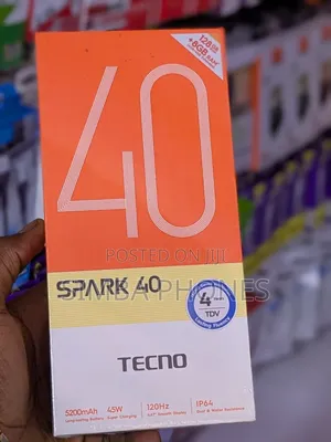 New Tecno Spark 40 128 GB Black