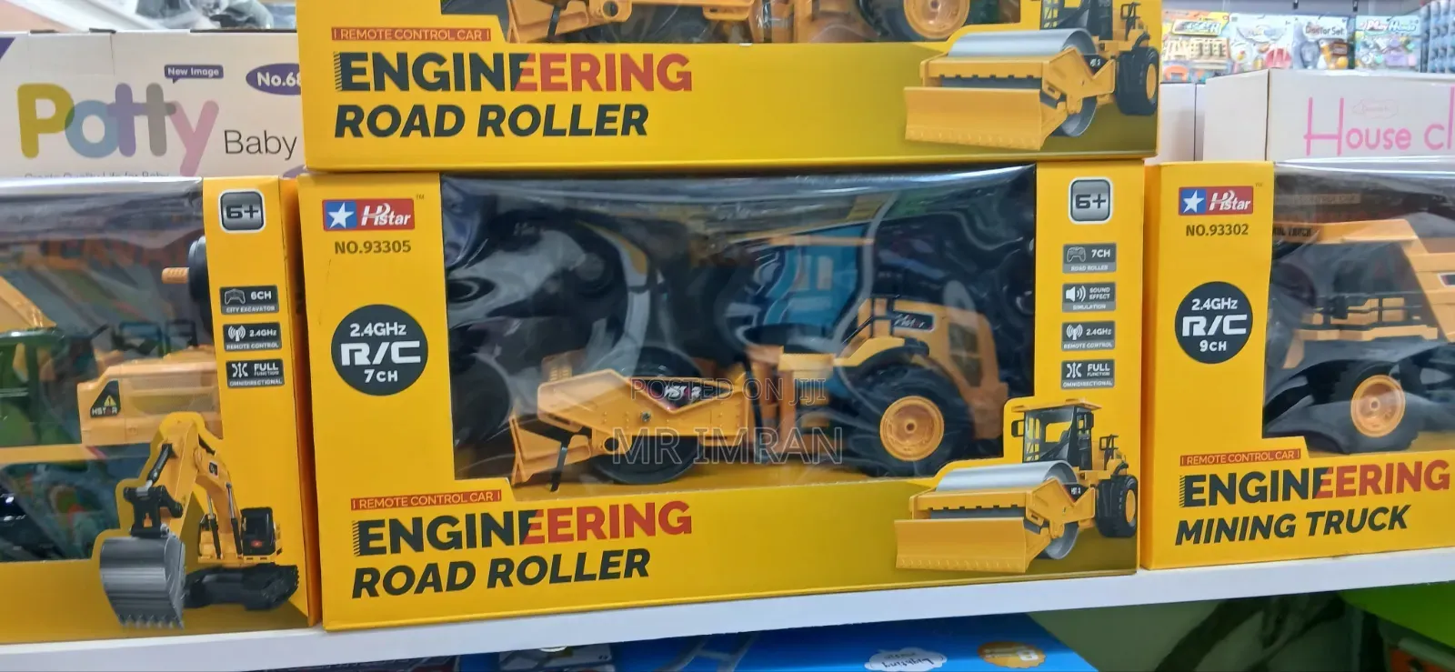 Engineering Road Roller Remote Control Toy