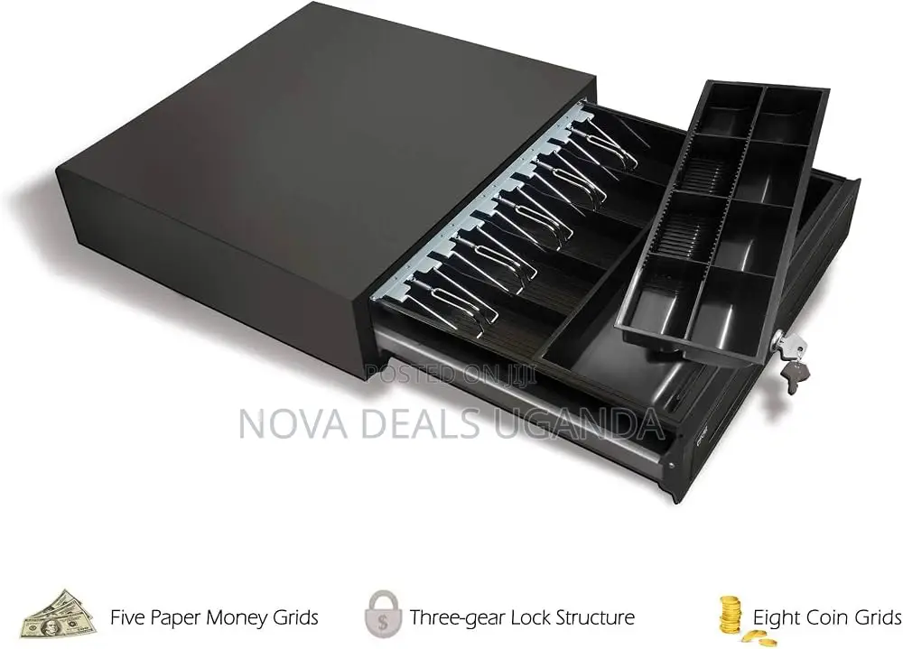 Automatic Cash Register Drawer, Heavy Duty Business Security Drawer