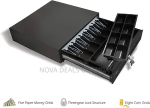 Automatic Cash Register Drawer, Heavy Duty Business Security Drawer