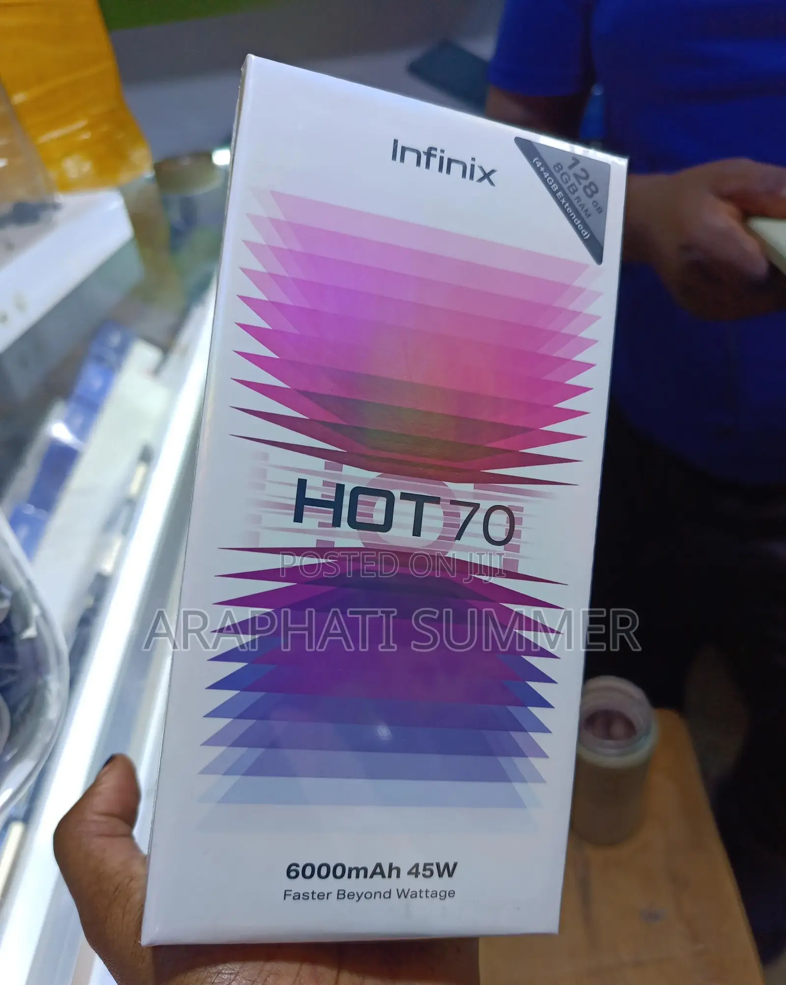 New Infinix Hot 70 128 GB Black