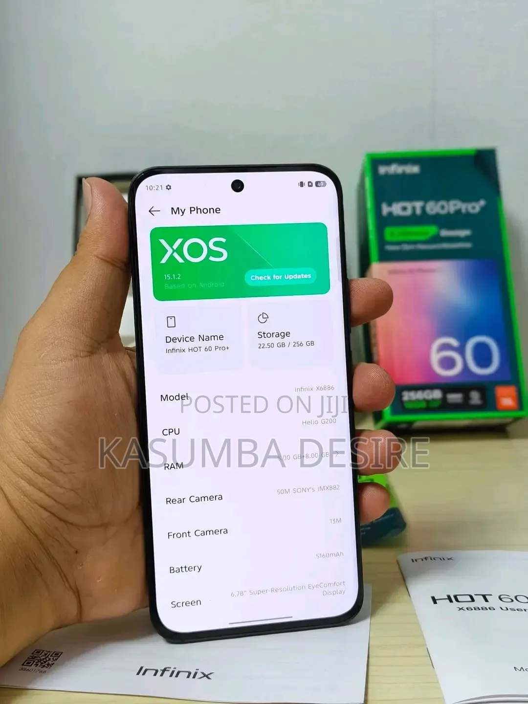 New Infinix Hot 60 Pro+ 256 GB Gray