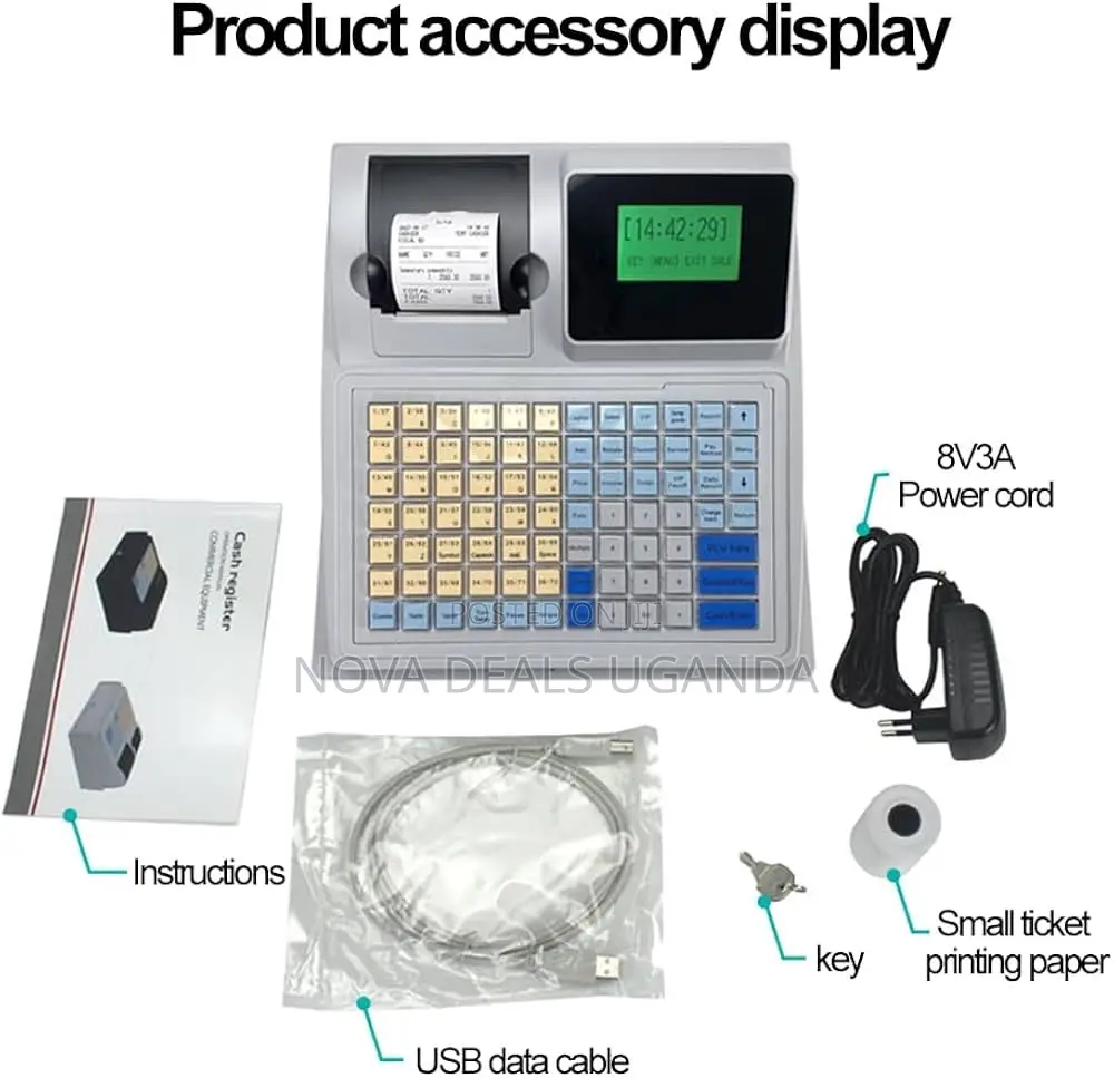 Electronic Pos System Cash Register -Receipt Cash Boxthermal Printer