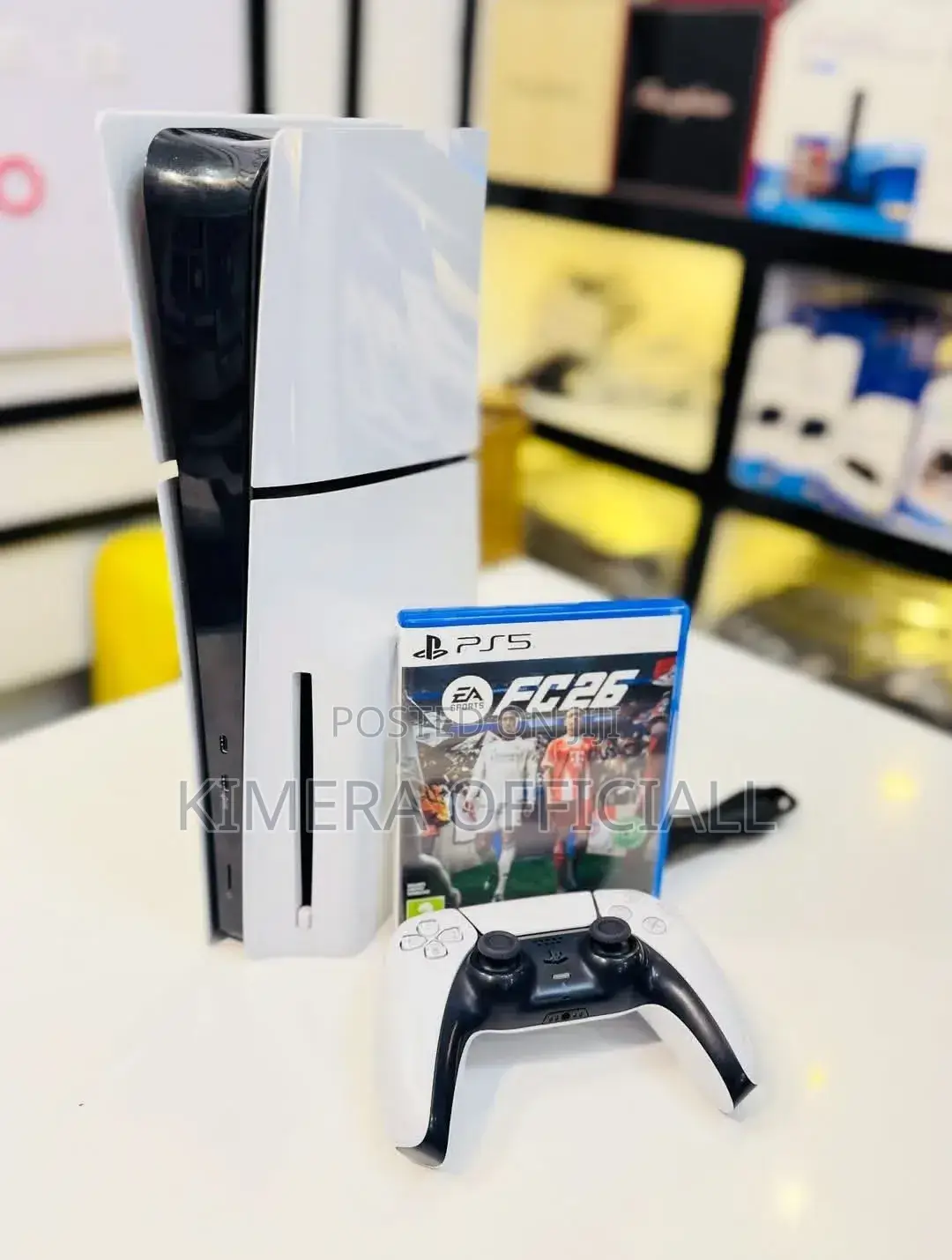 Fairly New Pre-Owned Ps5 Slim Disc Version With Free Fc26 Game Cd