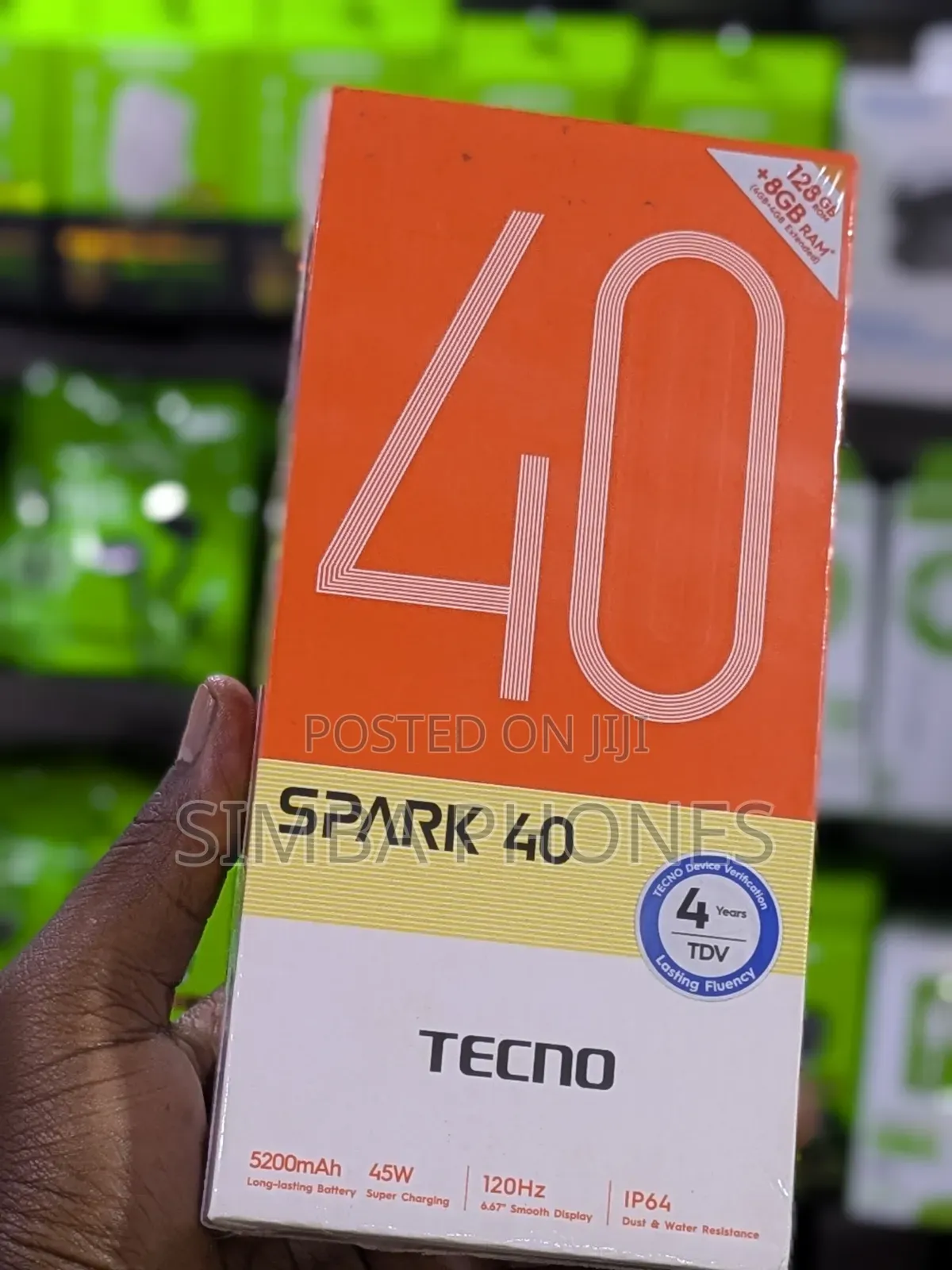New Tecno Spark 40 256 GB Orange