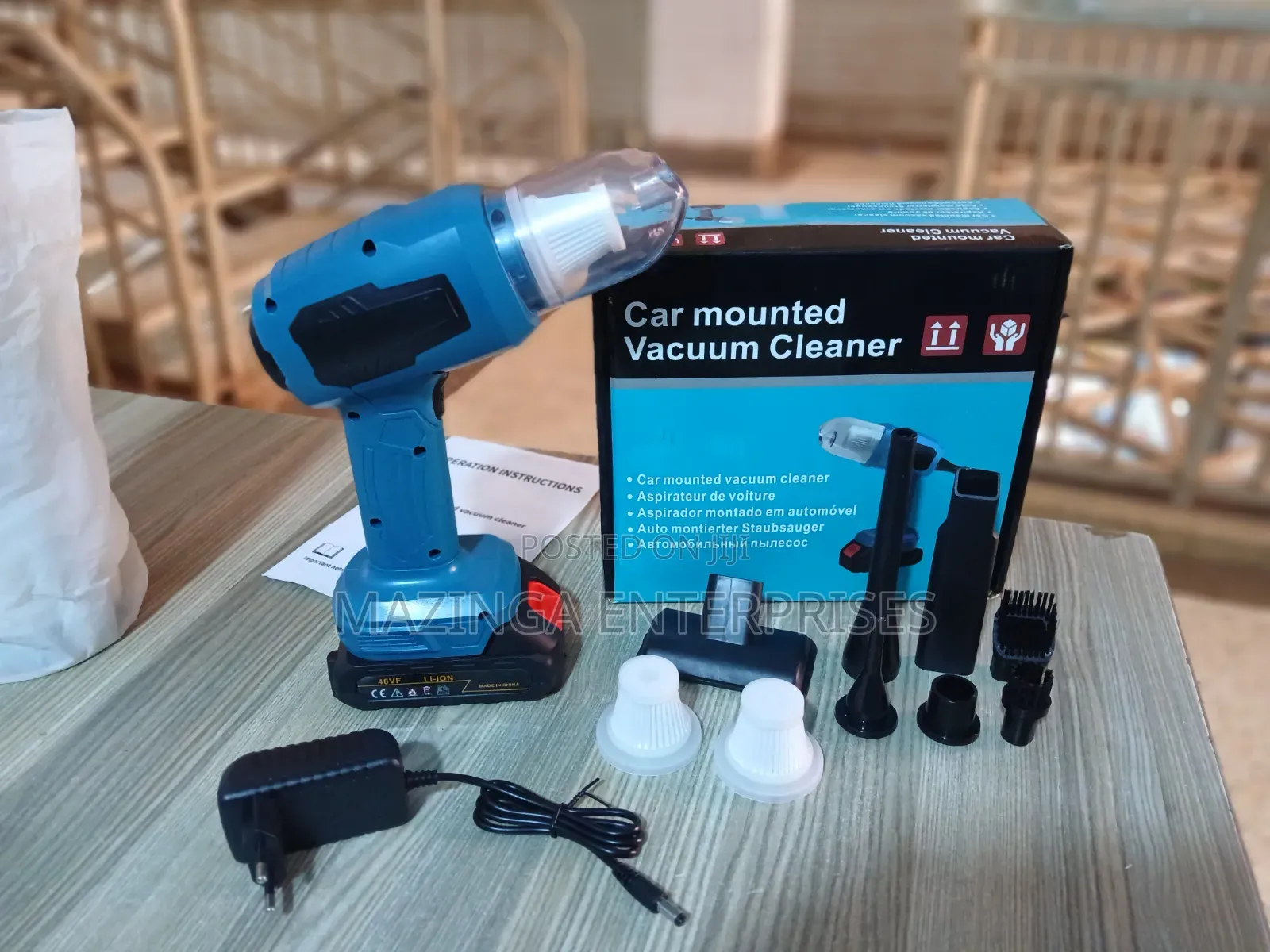 48v Cordless Rechargeable Car Mounted High Pressure Vacuum Cleaner