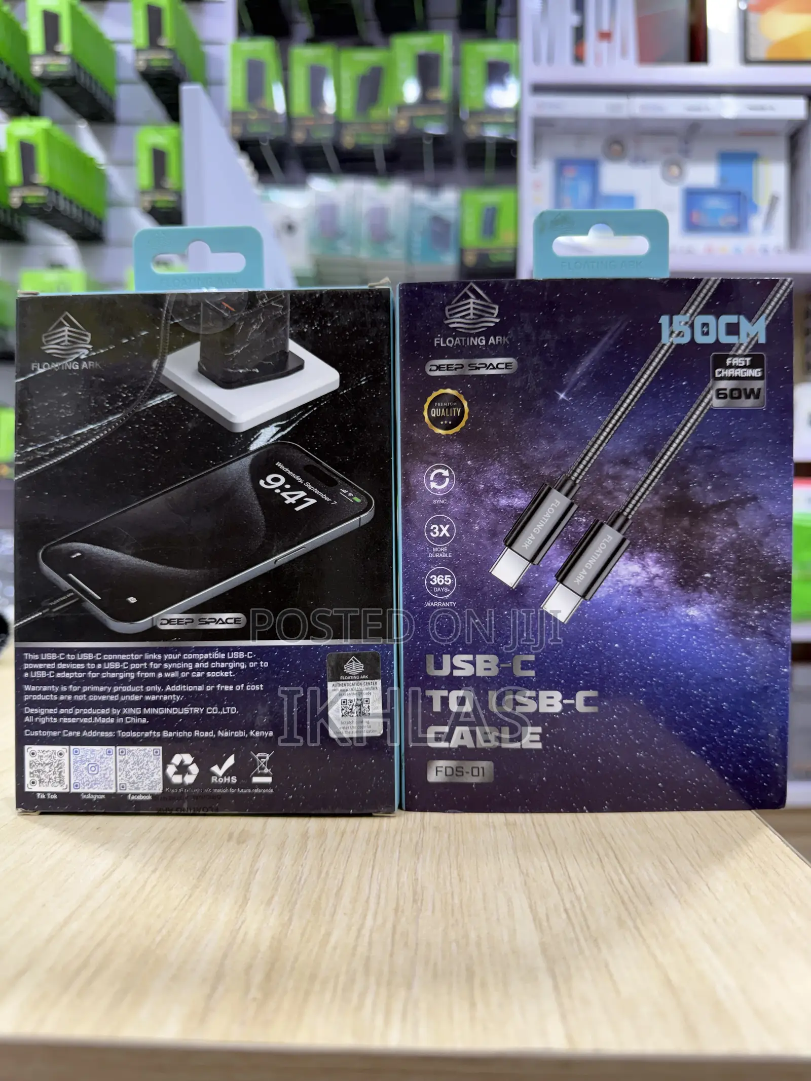 Floating Ark Type C Cable Its a 60w Usb-C to Usb-C Cable