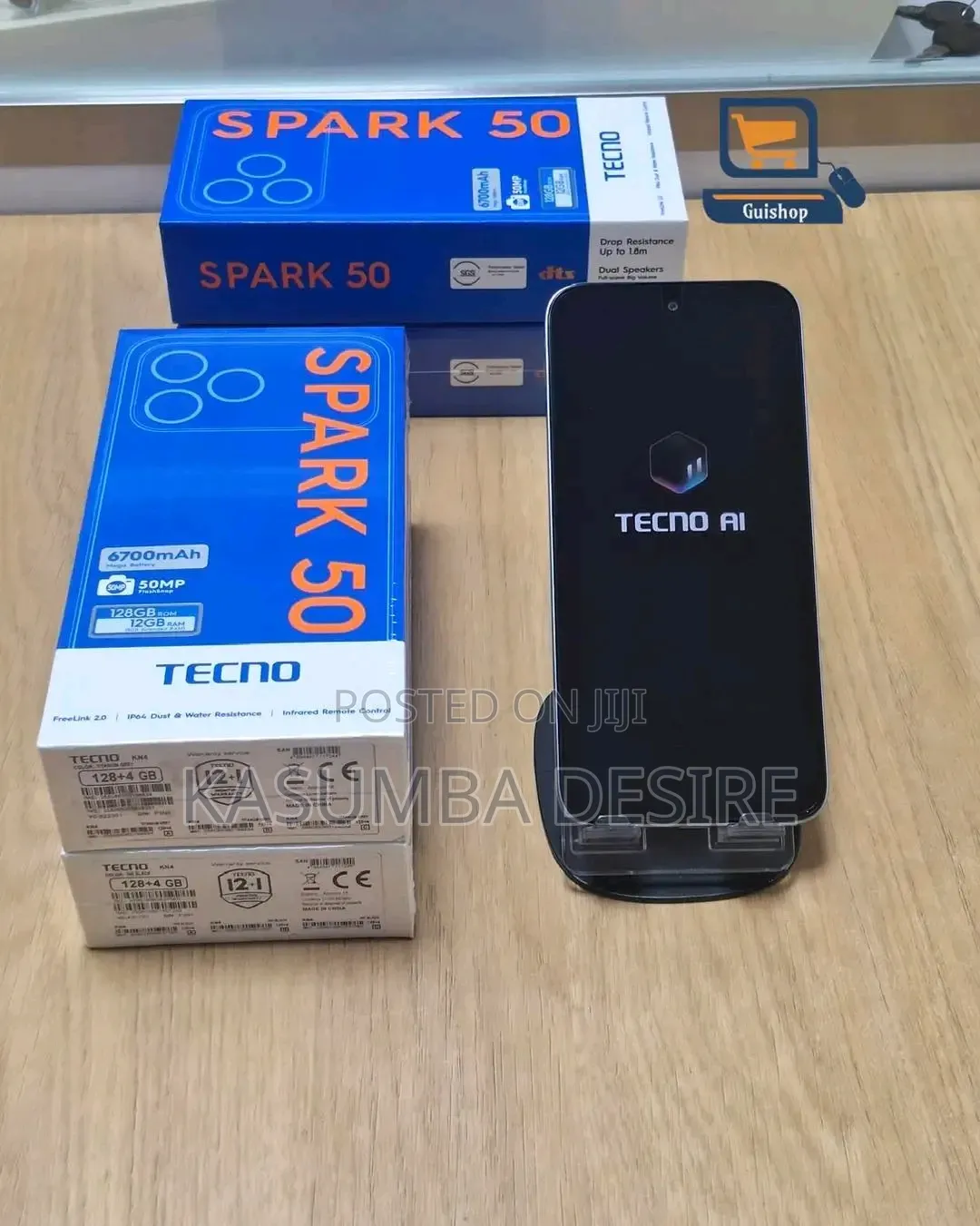 New Tecno Spark 50 128 GB Gray