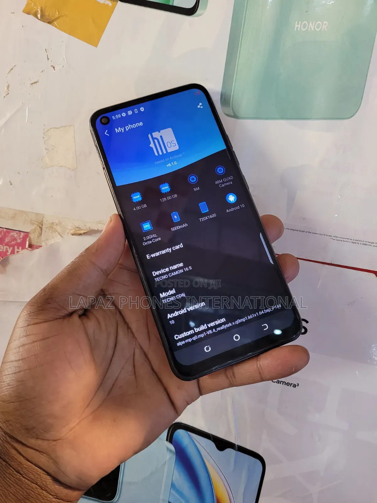 Tecno Camon 16S 128 GB Black