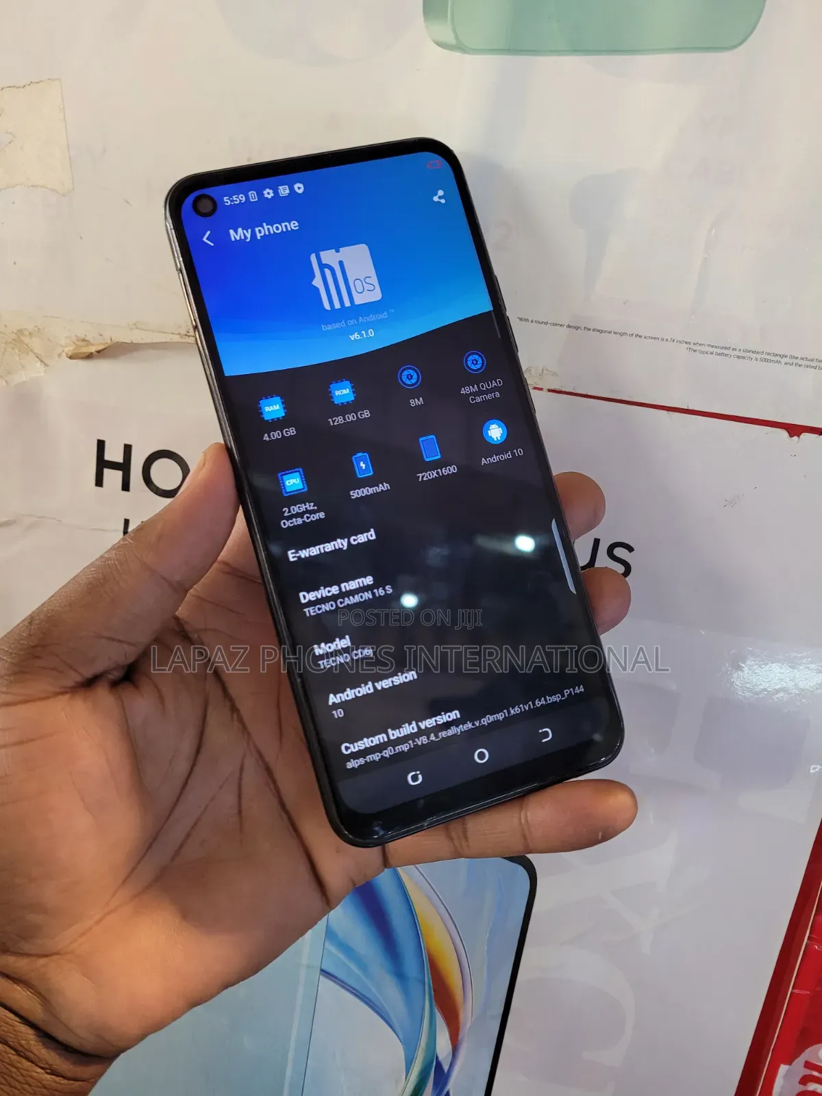 Tecno Camon 16S 128 GB Black