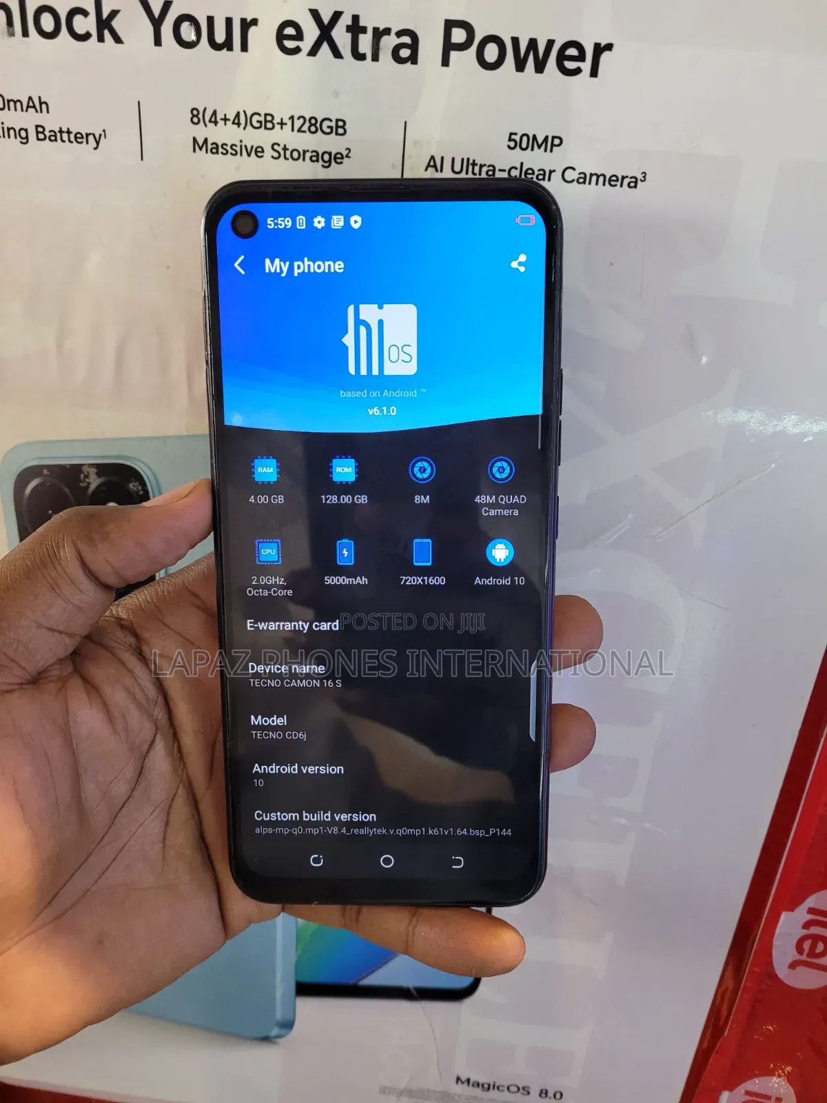 Tecno Camon 16S 128 GB Black
