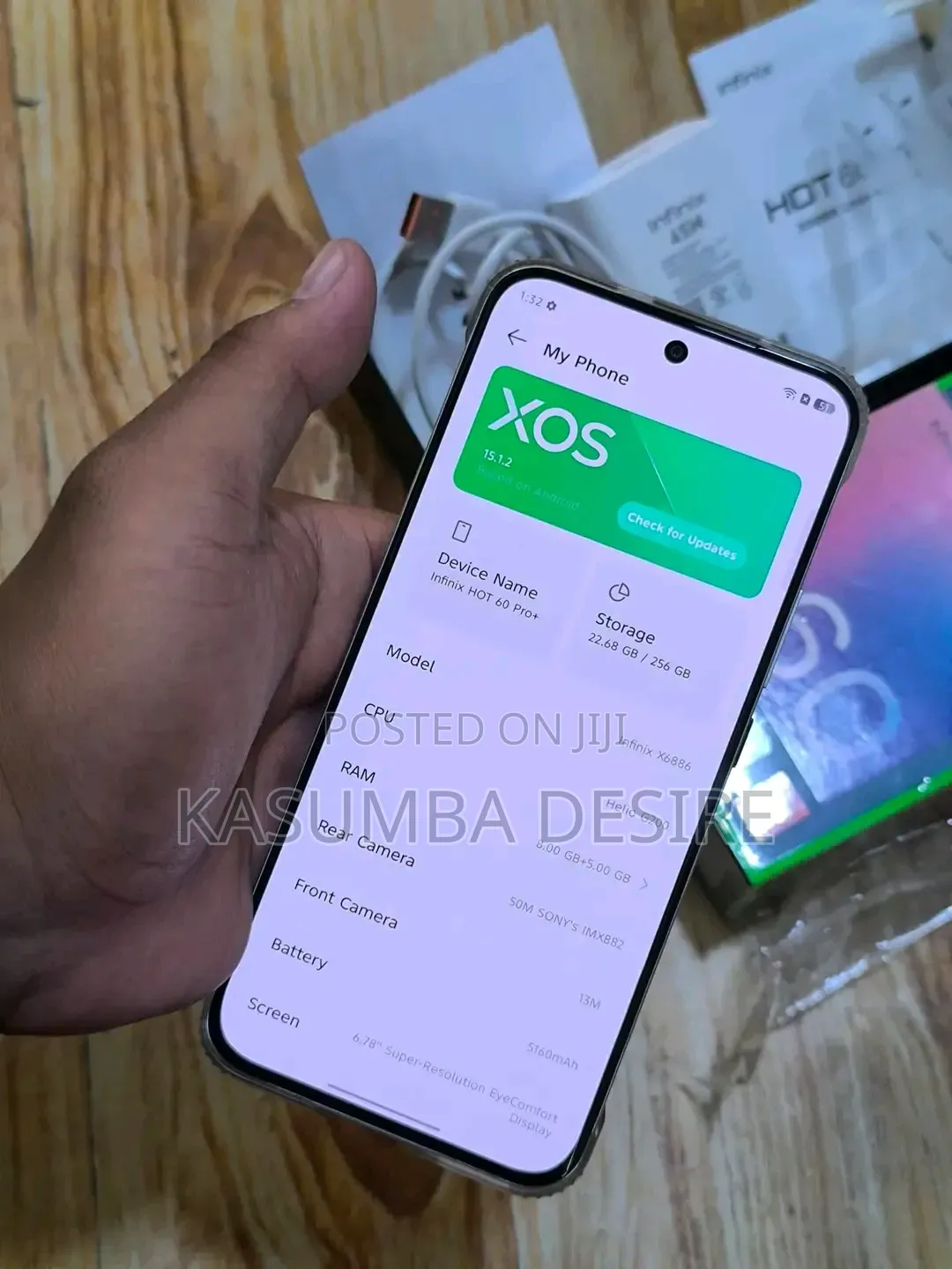 New Infinix Hot 60 Pro+ 256 GB Gray