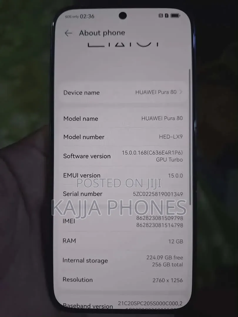 Huawei Pura 80 5G 256 GB Black