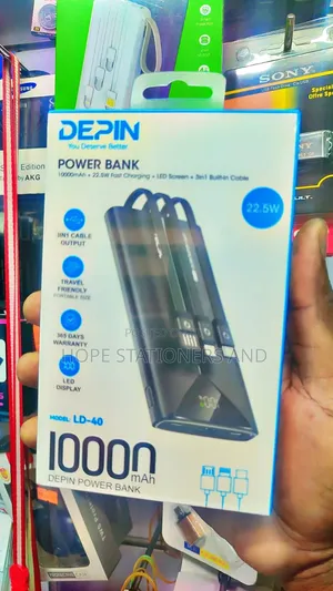 1000 Amh Depin Power Bank - Fast Charging 22.5w 