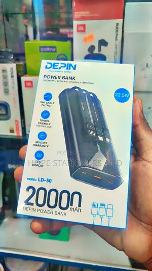 2000 Amh Power Bank - Depin Fast Charging 22.5w