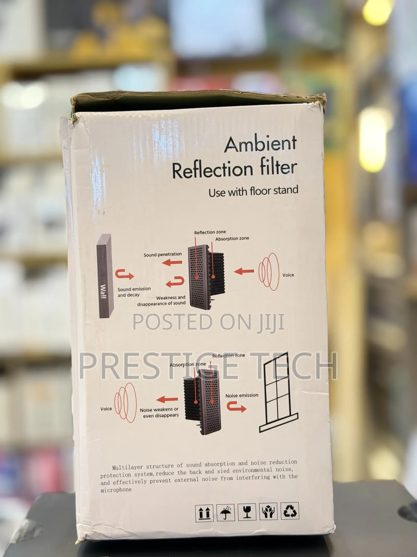 Portable Vocal Booth With Ambient Reflection Filter, Studio, Sound ...