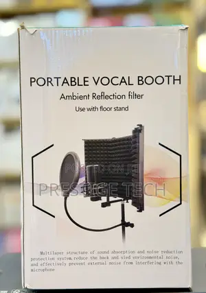 Portable Vocal Booth With Ambient Reflection Filter, Studio, Sound