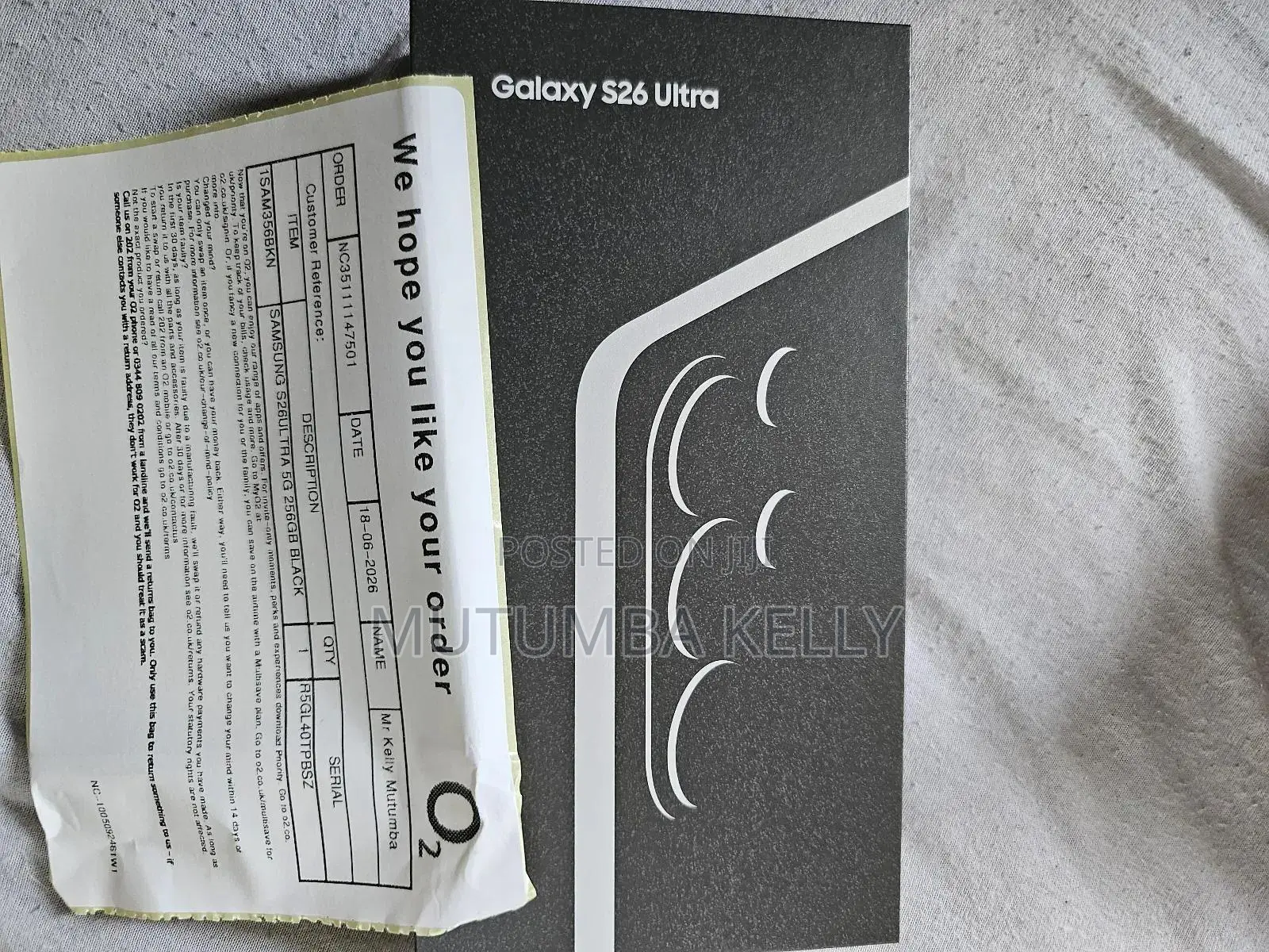 New Samsung Galaxy S26 Ultra 5G 256 GB Black