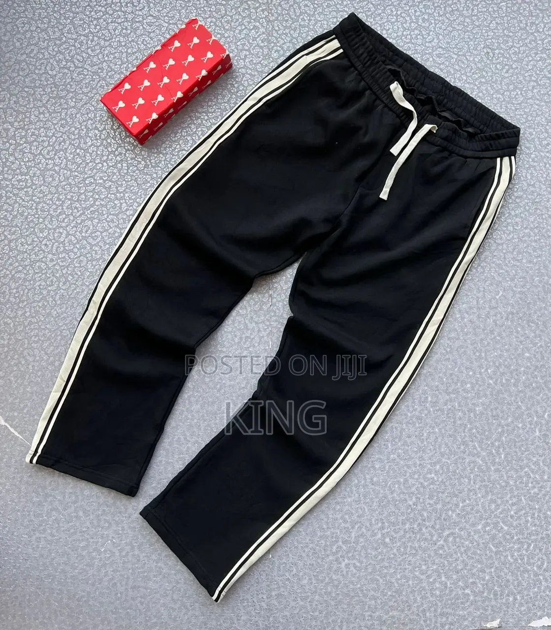 Relaxed-Fit Athletic Track Pants