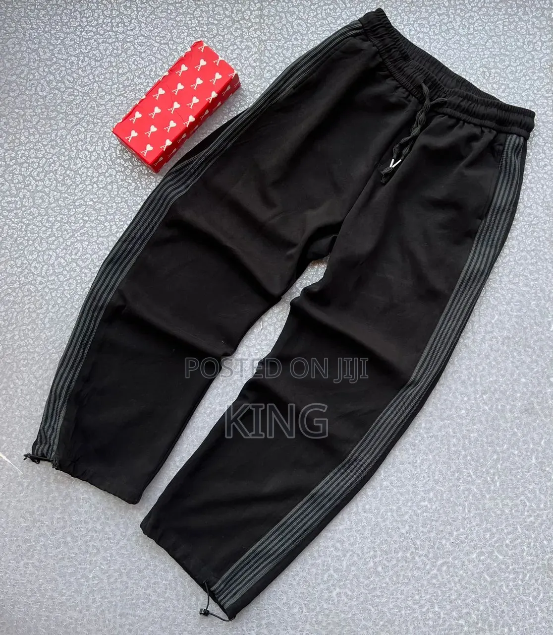 Relaxed-Fit Athletic Track Pants