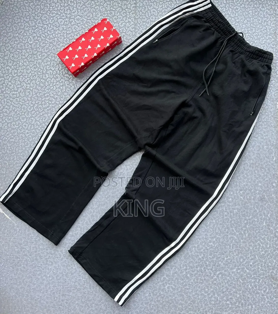Relaxed-Fit Athletic Track Pants