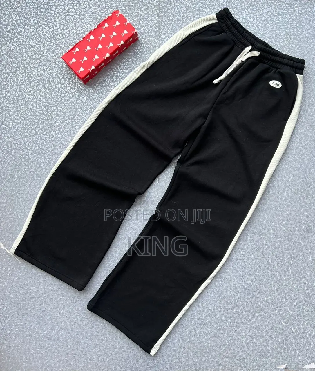 Relaxed-Fit Athletic Track Pants