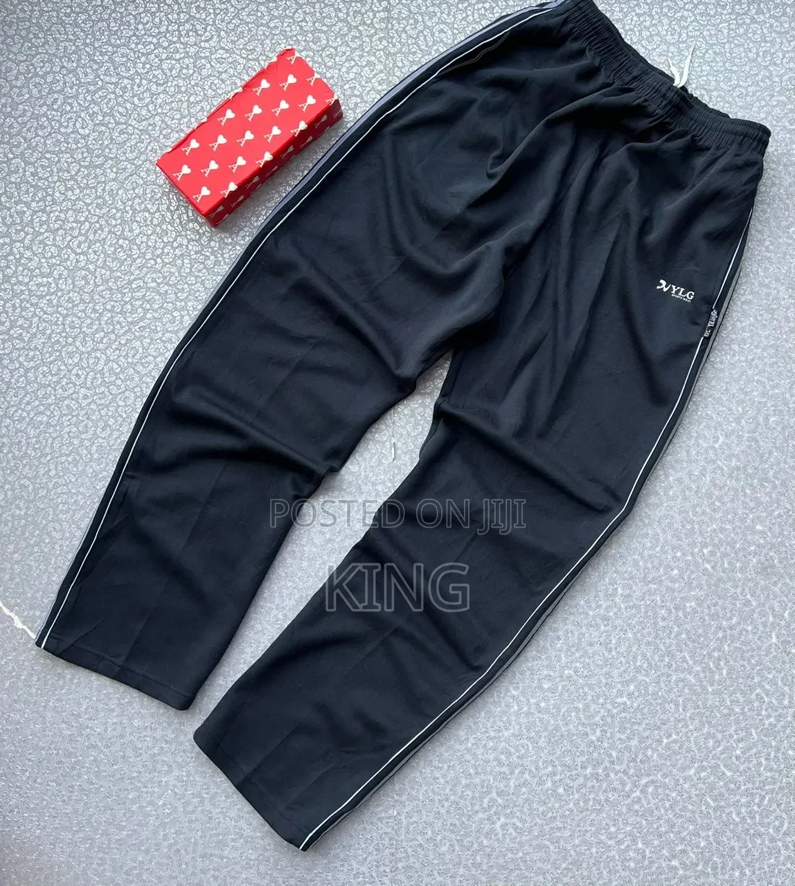 Relaxed-Fit Athletic Track Pants