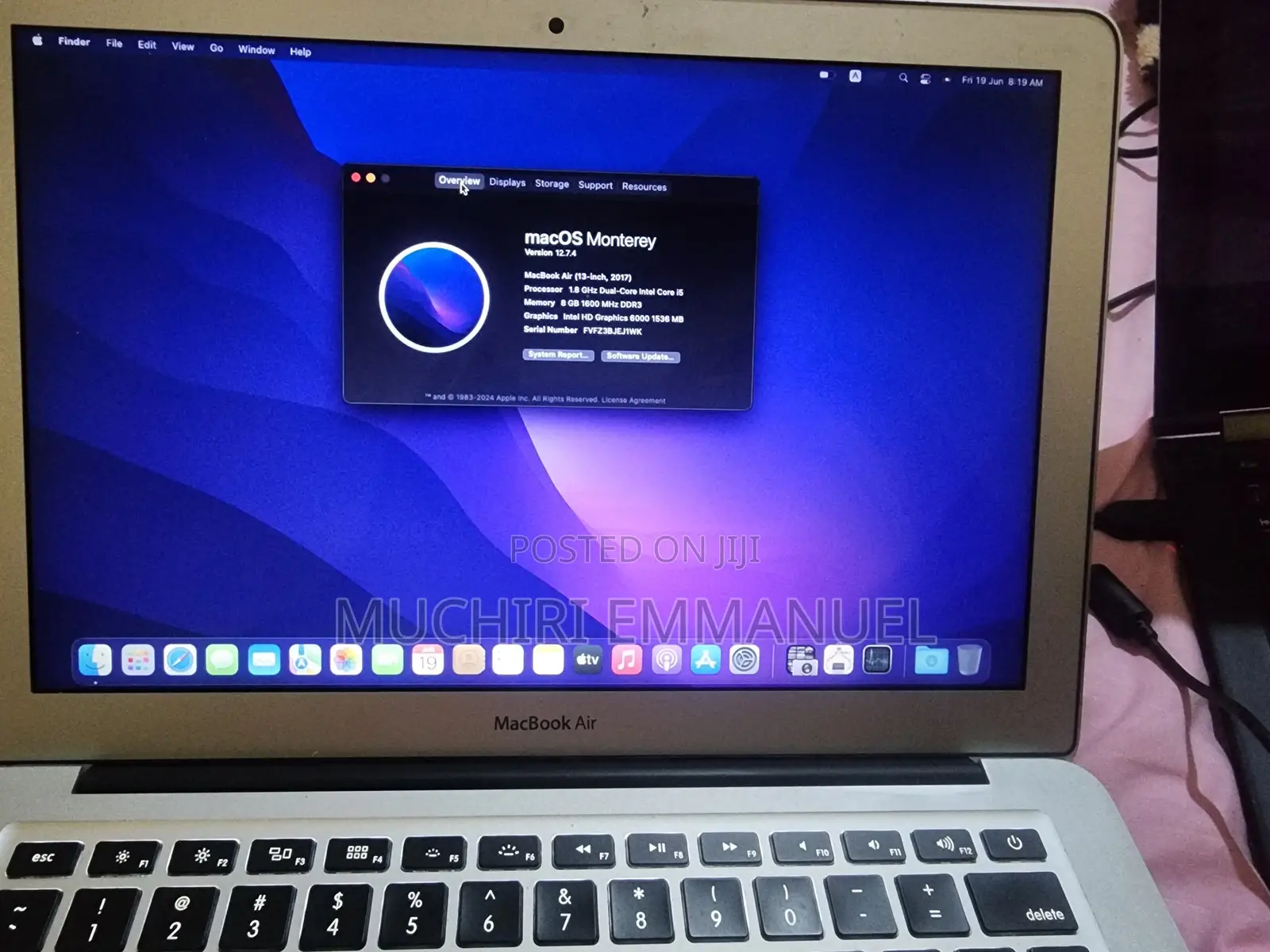 Laptop Apple MacBook Air 2017 8GB Intel Core i5 SSD 256GB