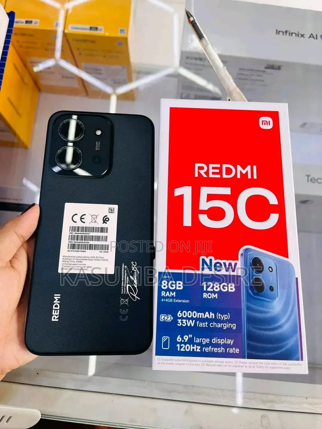 New Xiaomi Redmi 15C 4G 256 GB Black