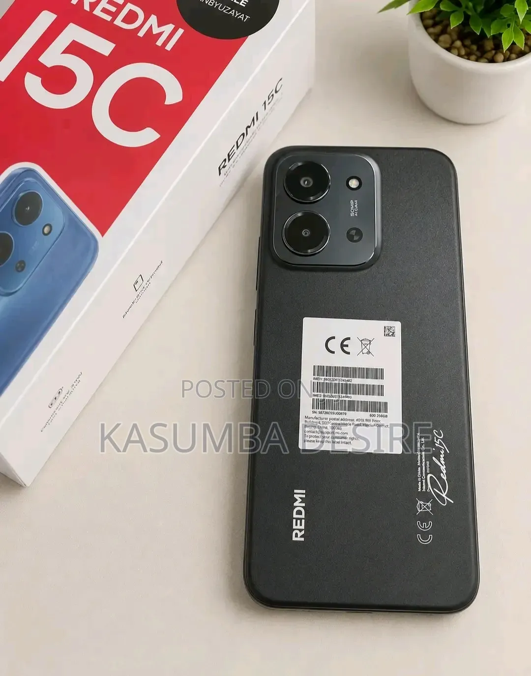 New Xiaomi Redmi 15C 4G 256 GB Black