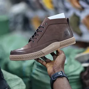 Men's Classic Mid -Top Casual Boots-Coffee
