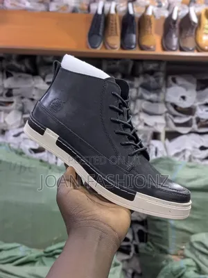 Black Gray Timberland Casual Half Boots-