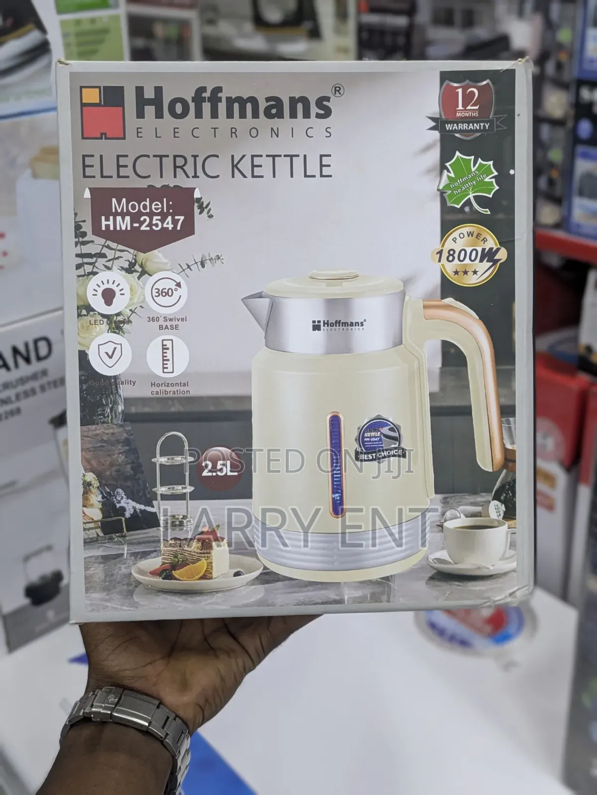 Hoffman 2.5l Electric Kettle Fast Boiling Water Heater