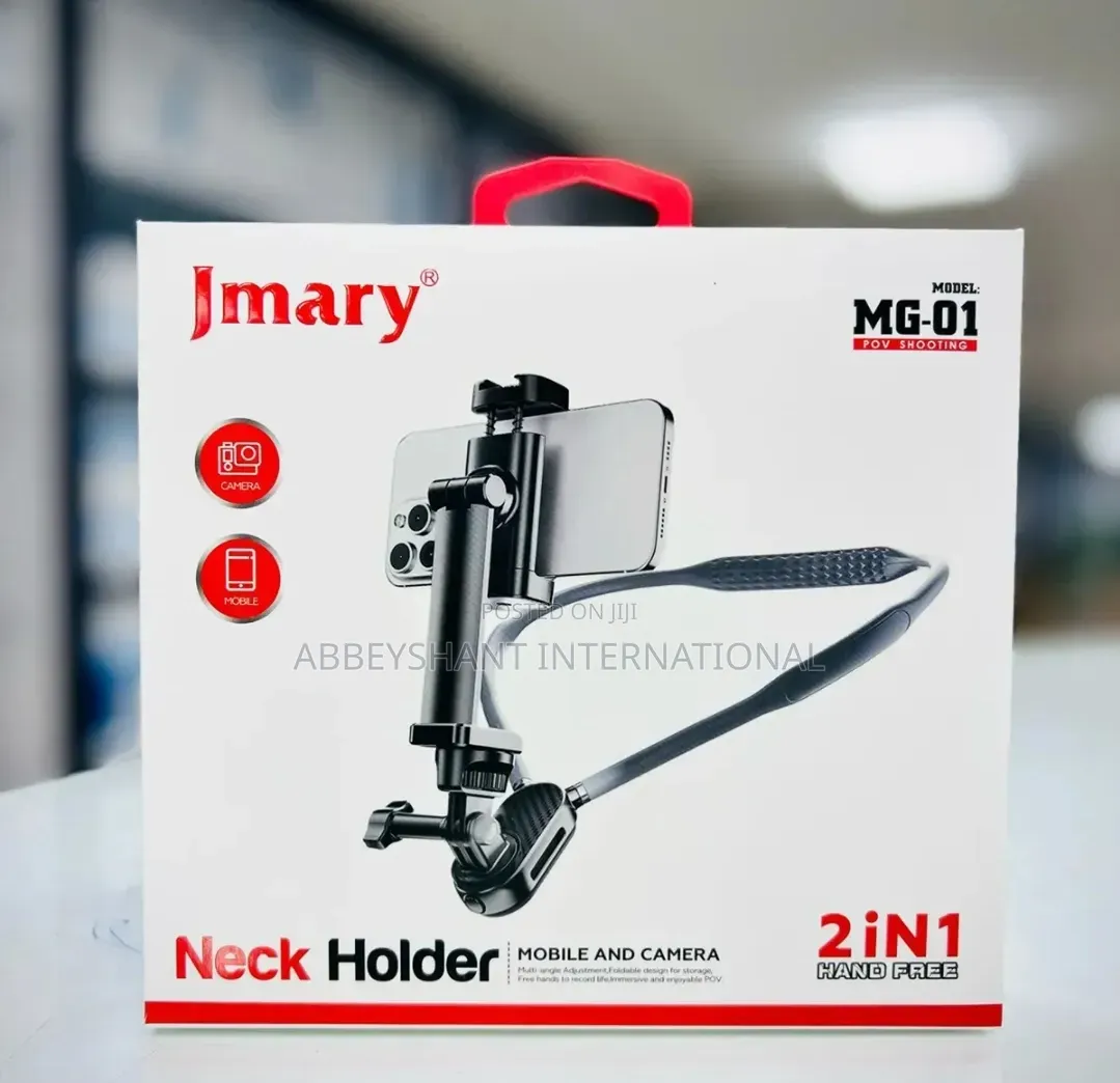 Neck Phone Holder 2-in-1 Hands-Free Neck Holder