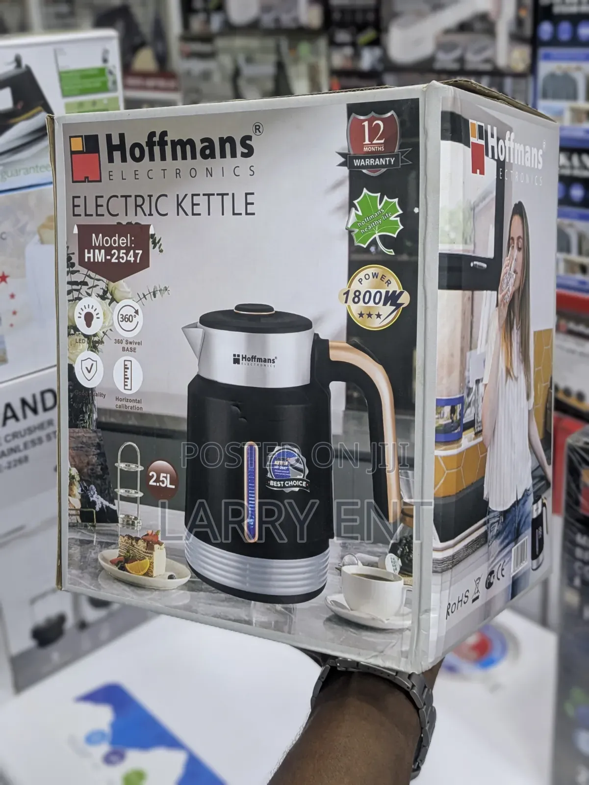 Hoffman 2.5l Electric Water Kettle Large Capacity