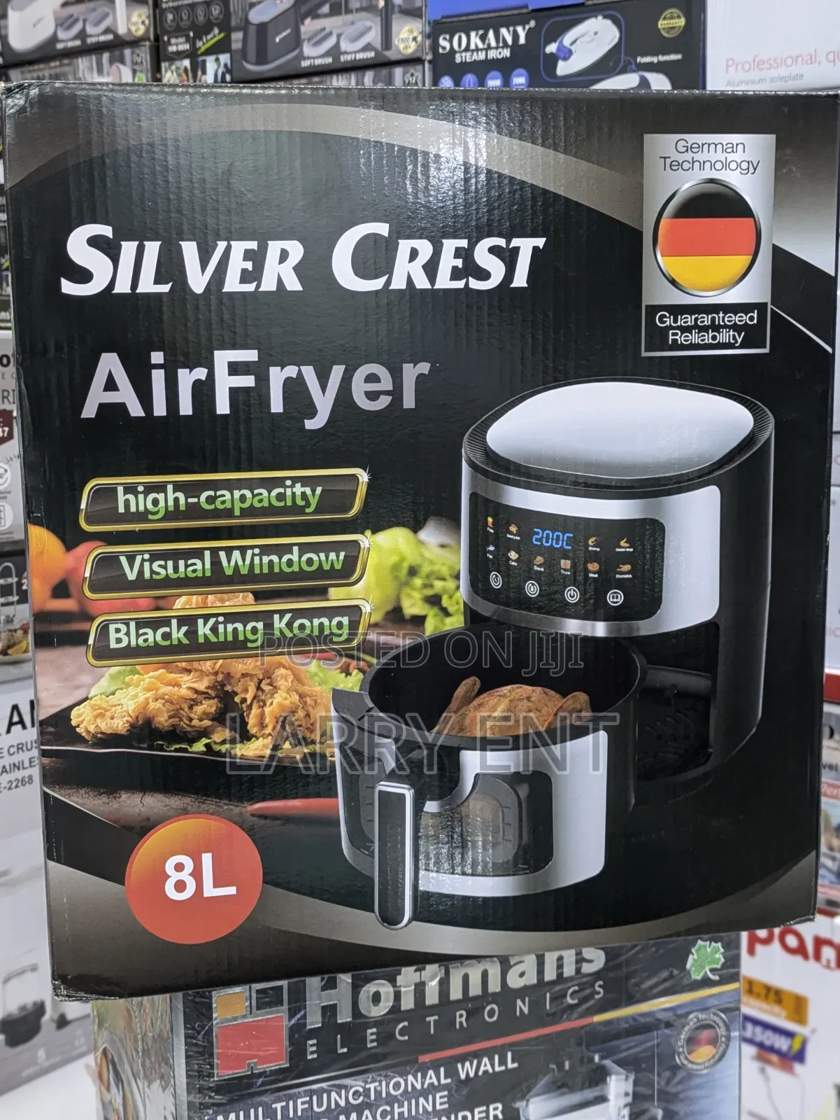 Silvercrest 8l Air Fryer Large Capacity Oil-Free Digital Air Fryer