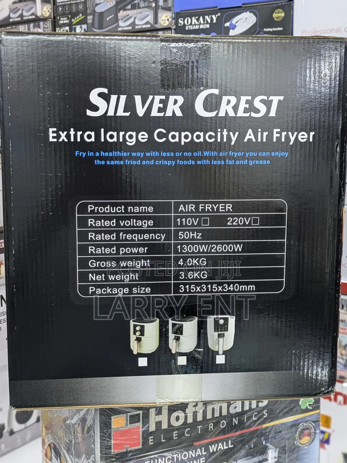 Silvercrest 8l Air Fryer Large Capacity Oil-Free Digital Air Fryer