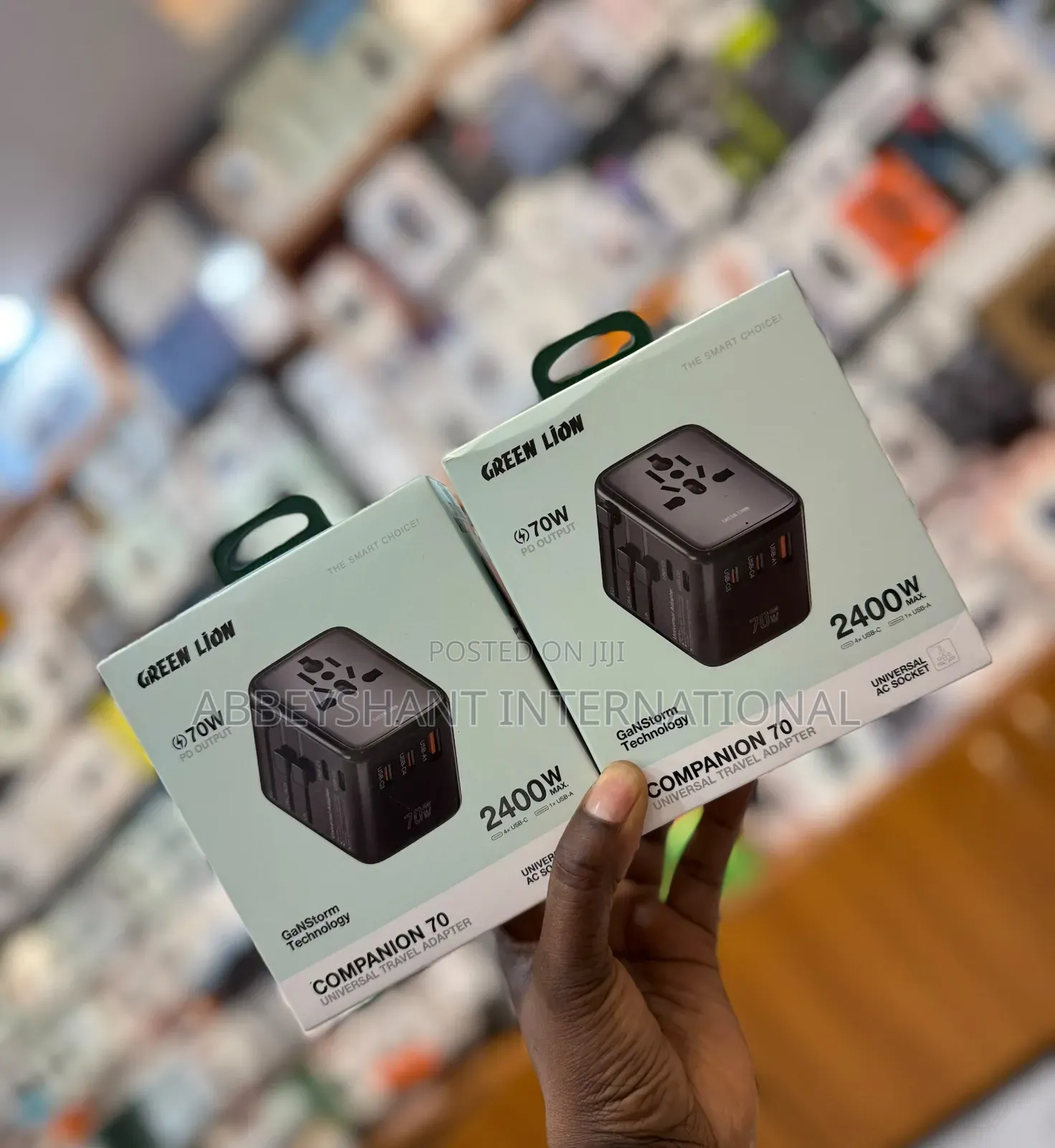 70w Pd Output Label/Green Lion Companion 70 Universal Travel Adapter