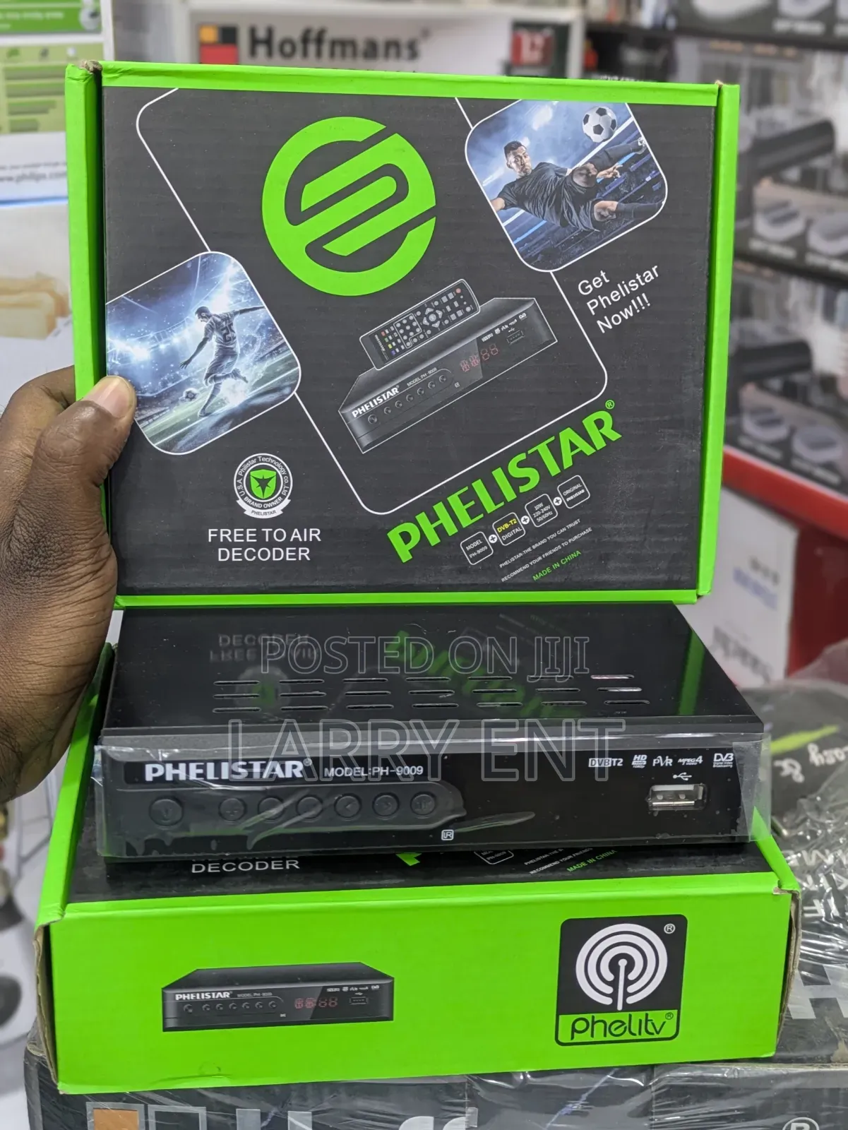 Phelistar Free to Air Decoder No Monthly Subscription Hd 1080 Usb Hdmi