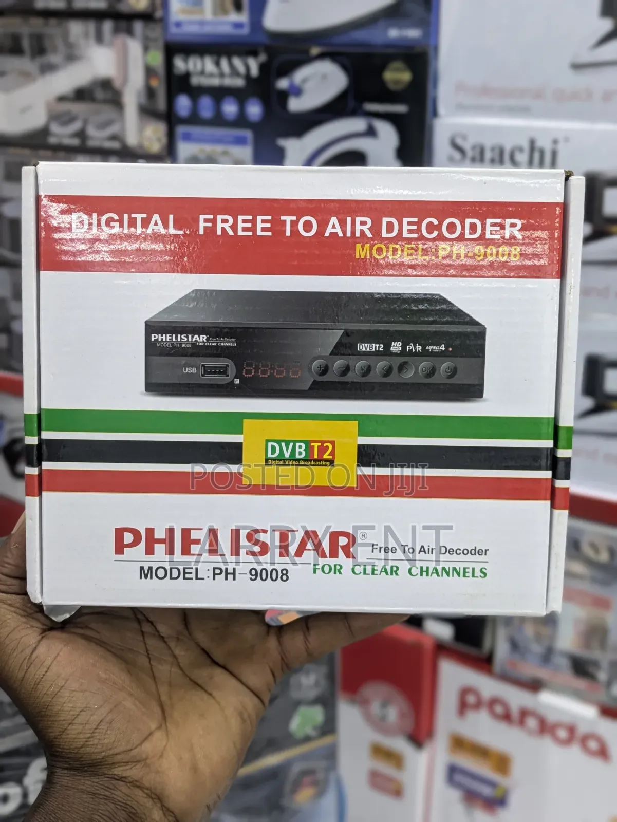 Phelistar Free to Air Decoder DVB-T2 Hd Digital Tv Box Hdmi Receiver
