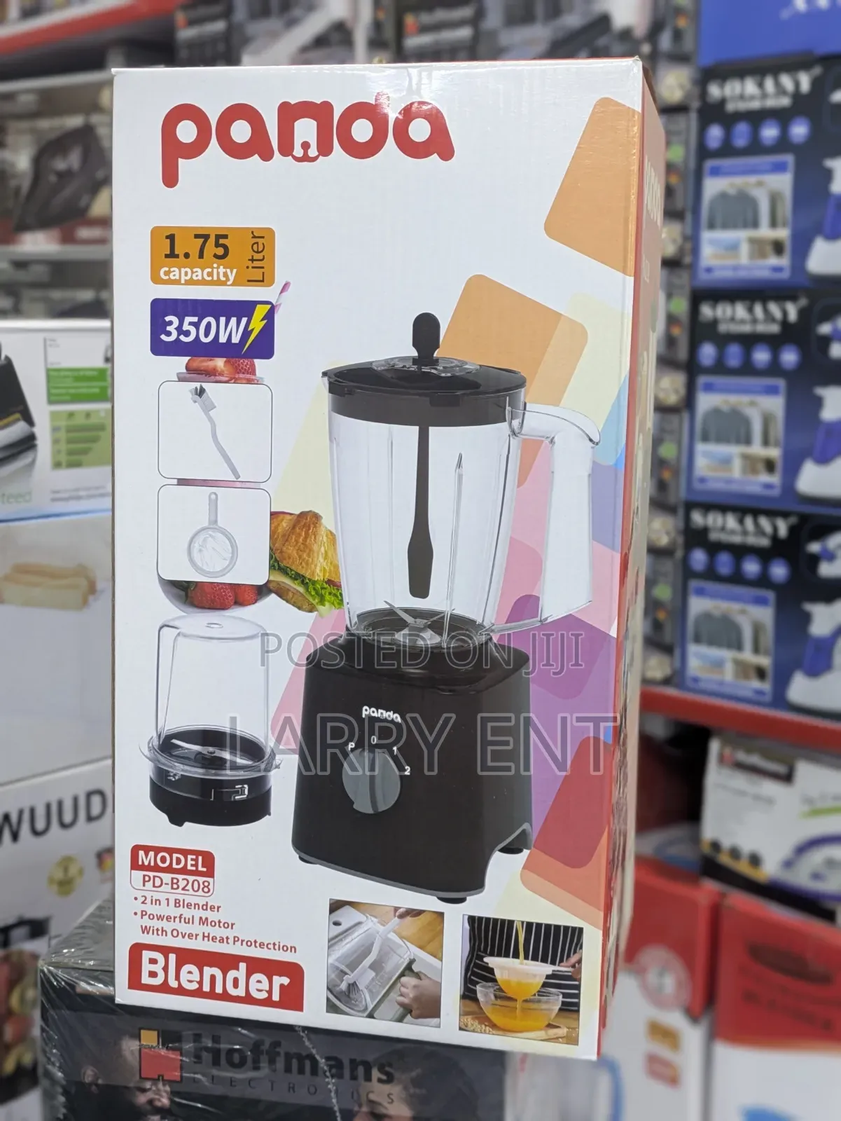 Panda 1.75l 2-Speed Blender Powerful Electric Mixer Juice Smoothie