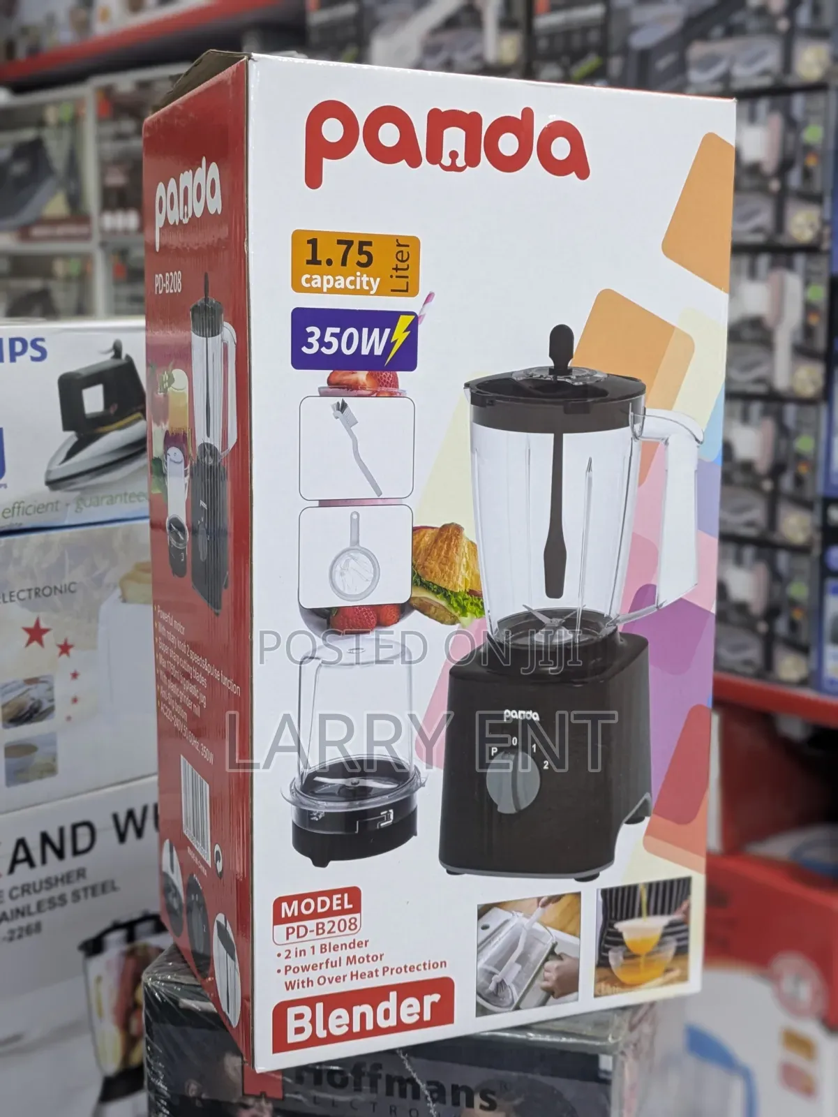 Cheap 1.75l Blender for Juice Smoothies Food Mixing Panda 2-Speed