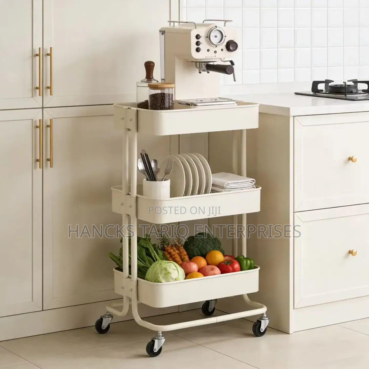 Versatile Mobile Storage Trolley – Ideal for Kitchen, Office Beauty