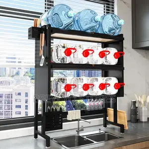 Premium Over-the-sink Kitchen Storage Shelf – All-in-one Organizer