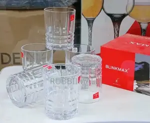 Whiskey Glass ( Crystal Cut) ~ 6pcs