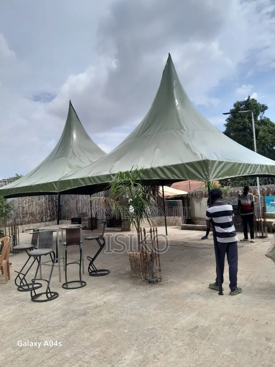 Green Colored 100 Seater Tent