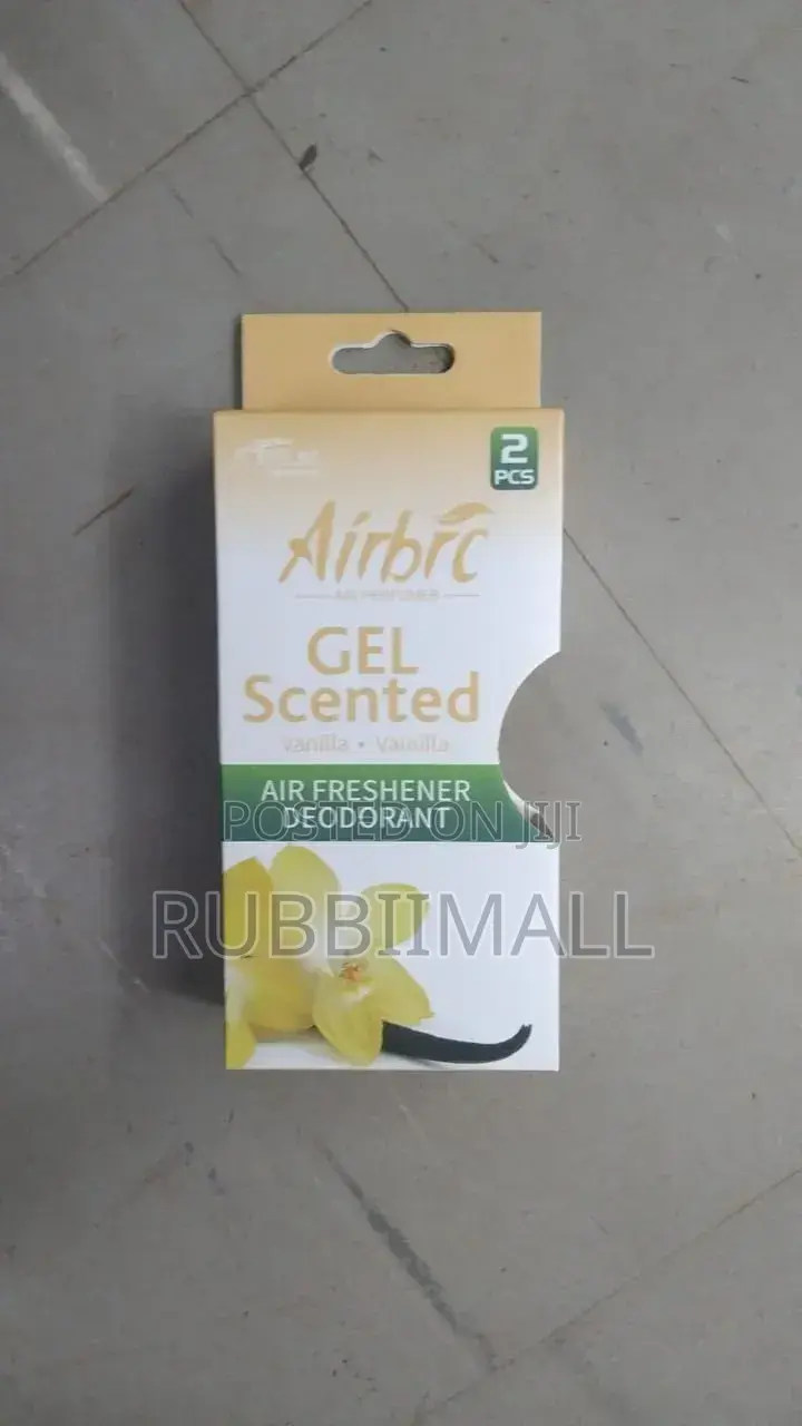 Car Gel-Scented Air Freshener 2pcs ~ Vanilla