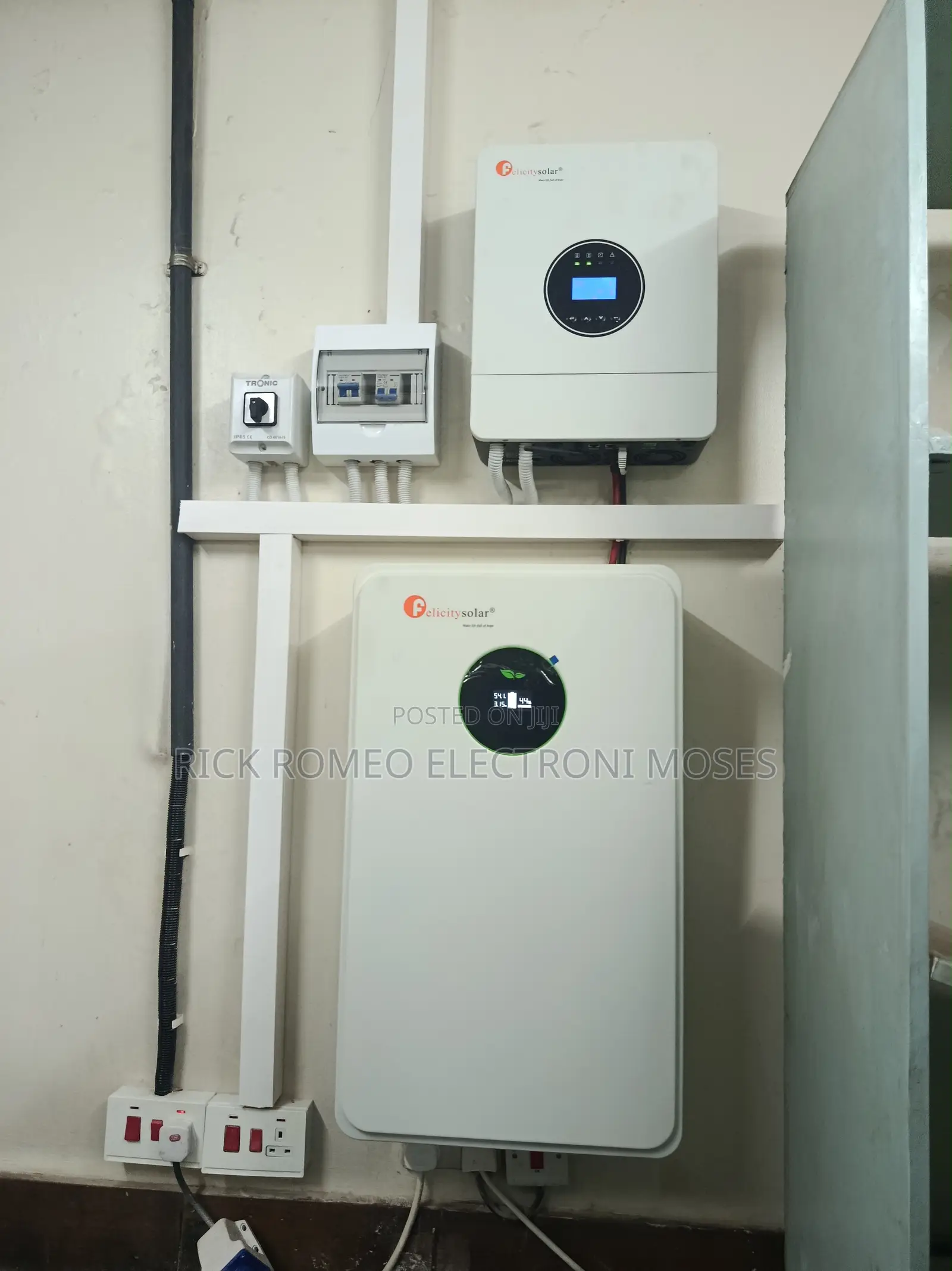 Solar Battery Installation- Felicity 10kwh 48v Battery+Set Up Kampala
