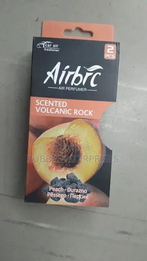 Airbrc Scented Volcanic Rock Car Air Freshener ~ Peach